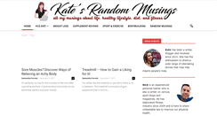 Desktop Screenshot of katesrandommusings.com