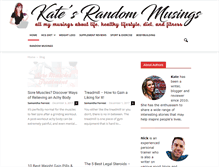 Tablet Screenshot of katesrandommusings.com